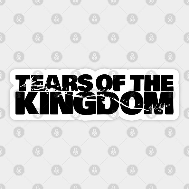 Tears of the Kingdom Dragon Awesome Black Typography Sticker by itsMePopoi